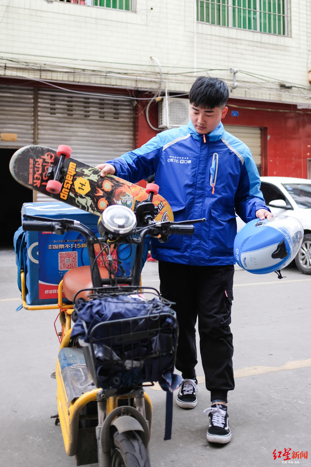 体育生与外卖员——两种不同身份的奋斗与坚持